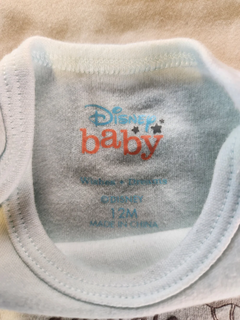 Disney Baby Cotton Knit Short Sleeve One Piece Outfits Size 12M Set Of 7